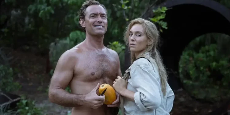 Eden filmi oyuncu kadrosu Galapagos Adaları'nda geçen gerilim dolu sahnede – Jude Law, Ana de Armas, Sydney Sweeney