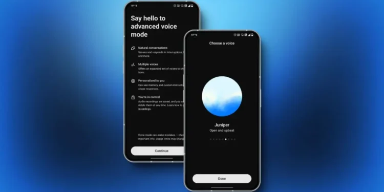 ChatGPT Sesli Mod güncellemesi